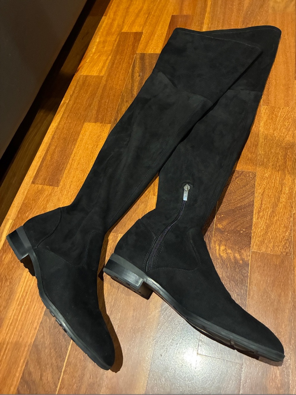 Marc Fisher Women's Black Over-the-Knee Suede Boots 8M
